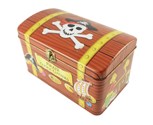 海盗船创意宝箱铁盒收纳储物盒